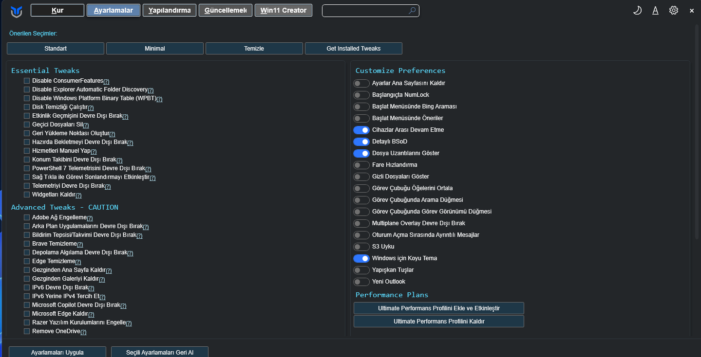 WinUtil TR Localization